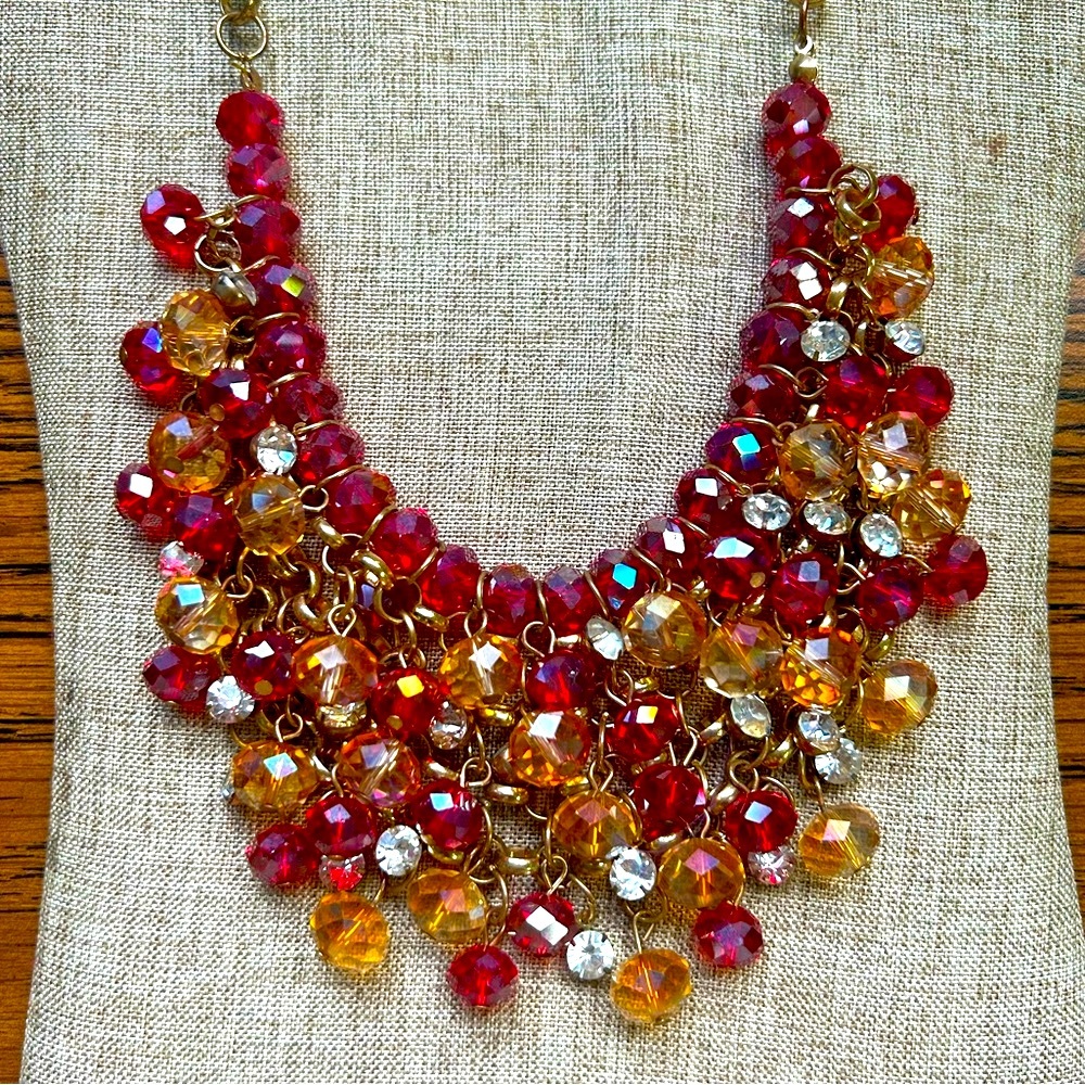 Vintage Glass beaded necklace.